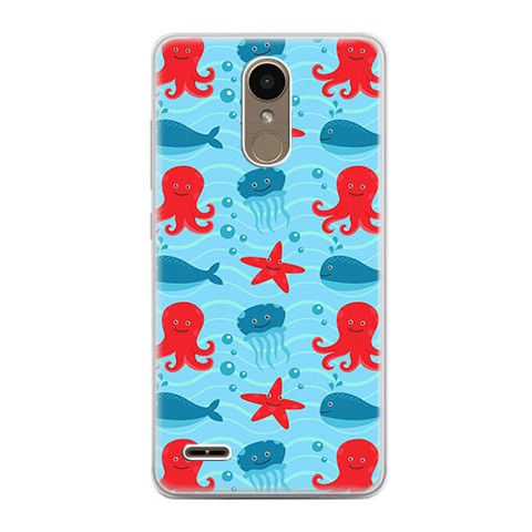 Etui na telefon LG K10 2017 - morskie zwierzaki.