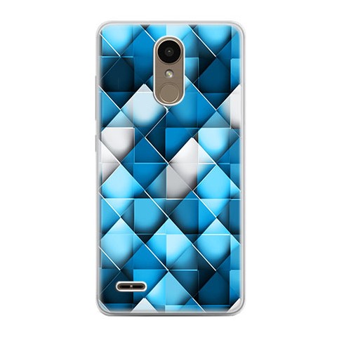 Etui na telefon LG K10 2017 - niebieskie rąby.
