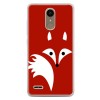 Etui na telefon LG K10 2017 - czerwony lisek.