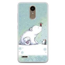 Etui na telefon LG K10 2017 - polarne zwierzaki.