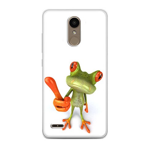 Etui na telefon LG K10 2017 - zabawna żaba 3d.