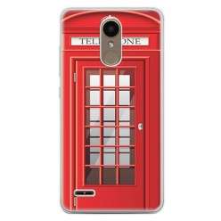 Etui na telefon LG K10 2017 - czerwona budka telefoniczna.