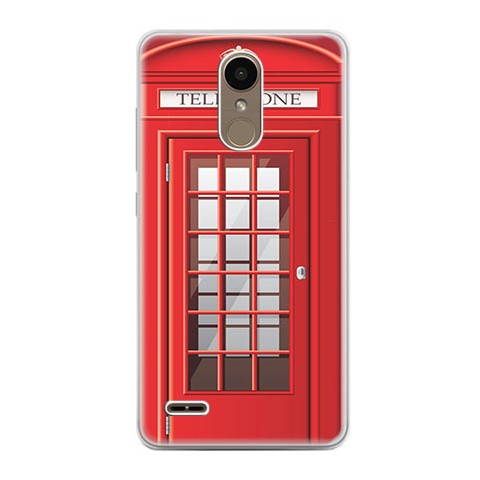 Etui na telefon LG K10 2017 - czerwona budka telefoniczna.