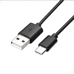 Kabel do telefonu USB Typ-C 1m - czarny.