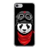 Apple iPhone 8 - silikonowe etui na telefon - Panda w czapce.