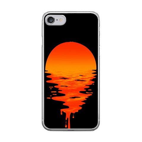 Apple iPhone 8 - silikonowe etui na telefon - Zachodzące słońce.