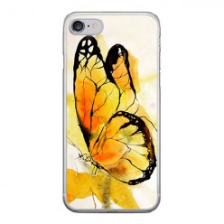 Apple iPhone 8 - silikonowe etui na telefon - Motyl watercolor.