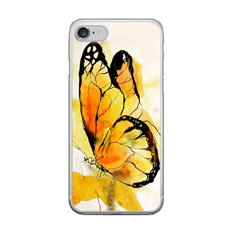 Apple iPhone 8 - silikonowe etui na telefon - Motyl watercolor.