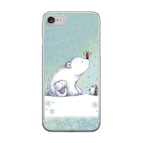Apple iPhone 8 - silikonowe etui na telefon - Polarne zwierzaki.