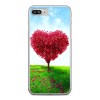 Apple iPhone 8 Plus - silikonowe etui na telefon - Serce z drzewa.