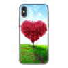 Apple iPhone Xs - silikonowe etui na telefon - Serce z drzewa.
