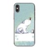 Apple iPhone Xs - silikonowe etui na telefon - Polarne zwierzaki.