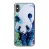 Apple iPhone Xs Max - silikonowe etui na telefon - Miś panda watercolor.