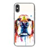 Apple iPhone Xs Max - silikonowe etui na telefon - Pies labrador watercolor.