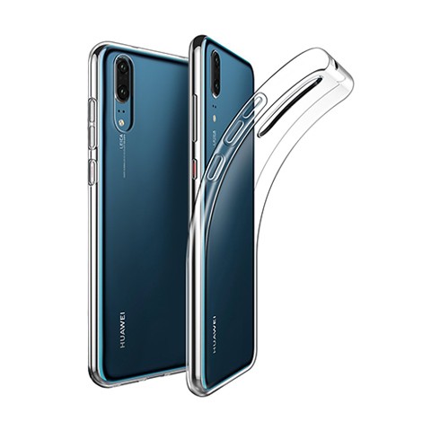Huawei P20 - silikonowe etui na telefon Clear Case - przezroczyste.
