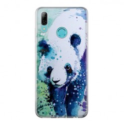 Huawei P Smart 2019 - silikonowe etui na telefon - Miś panda watercolor.