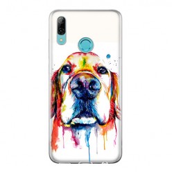 Huawei P Smart 2019 - silikonowe etui na telefon - Pies labrador watercolor.