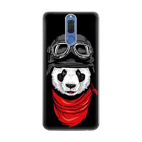 Huawei Mate 10 Lite - silikonowe etui na telefon - Panda w czapce.