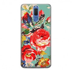 Huawei Mate 10 Lite - silikonowe etui na telefon - Kolorowe róże.