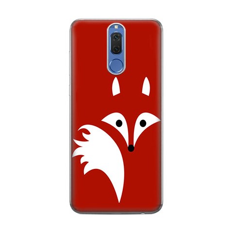 Huawei Mate 10 Lite - silikonowe etui na telefon - Czerwony lisek.