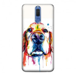 Huawei Mate 10 Lite - silikonowe etui na telefon - Pies labrador watercolor.
