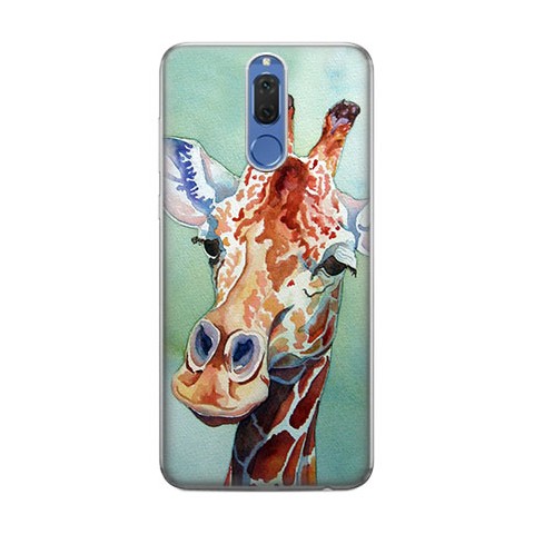 Huawei Mate 10 Lite - silikonowe etui na telefon - Żyrafa watercolor.
