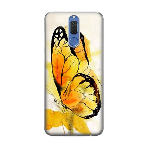 Huawei Mate 10 Lite - silikonowe etui na telefon - Motyl watercolor.