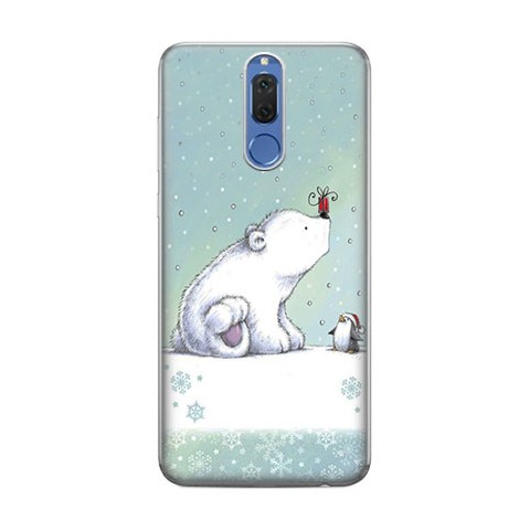 Huawei Mate 10 Lite - silikonowe etui na telefon - Polarne zwierzaki.