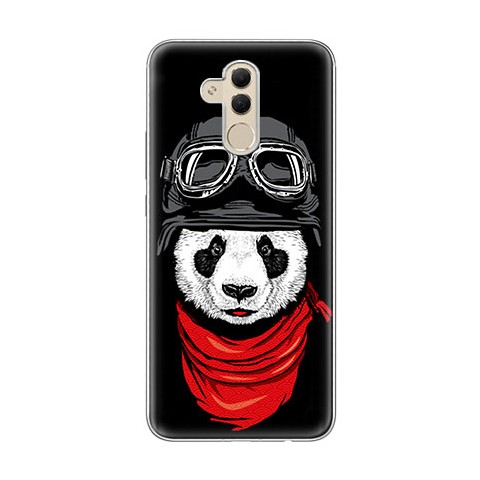 Huawei Mate 20 Lite - silikonowe etui na telefon - Panda w czapce.