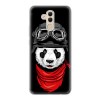 Huawei Mate 20 Lite - silikonowe etui na telefon - Panda w czapce.