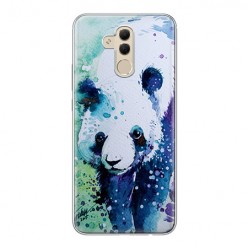 Huawei Mate 20 Lite - silikonowe etui na telefon - Miś panda watercolor.