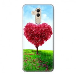 Huawei Mate 20 Lite - silikonowe etui na telefon - Serce z drzewa.