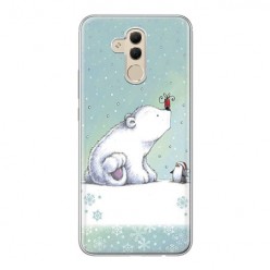 Huawei Mate 20 Lite - silikonowe etui na telefon - Polarne zwierzaki.