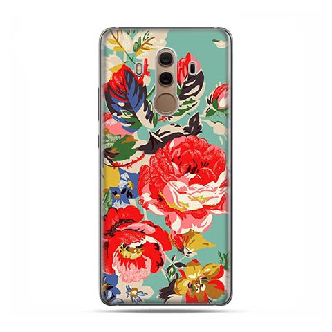 Huawei Mate 10 Pro - silikonowe etui na telefon - Kolorowe róże.