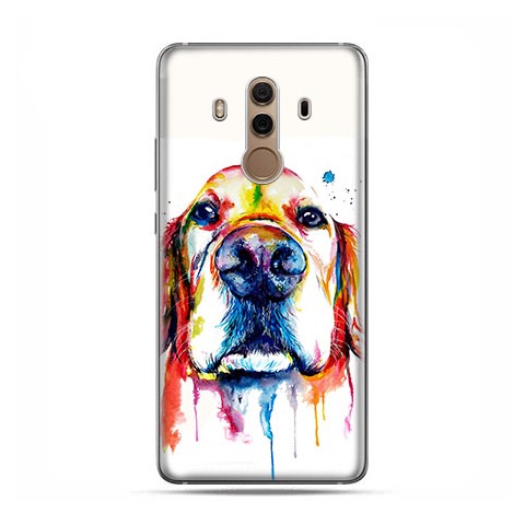 Huawei Mate 10 Pro - silikonowe etui na telefon - Pies labrador watercolor.