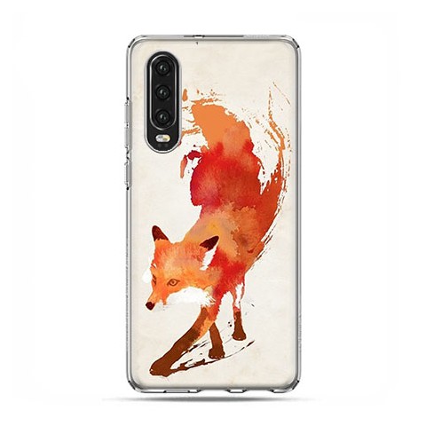 Huawei P30 - silikonowe etui na telefon - Watercolor Lis.