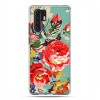 Huawei P30 Pro - silikonowe etui na telefon - Kolorowe róże.