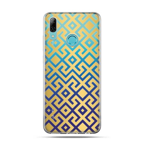 Huawei P Smart 2019 - silikonowe etui na telefon - Złoty labirynt
