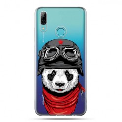 Huawei P Smart 2019 - silikonowe etui na telefon - Panda w kasku