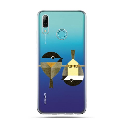 Huawei P Smart 2019 - silikonowe etui na telefon -Wróble na gałęzi