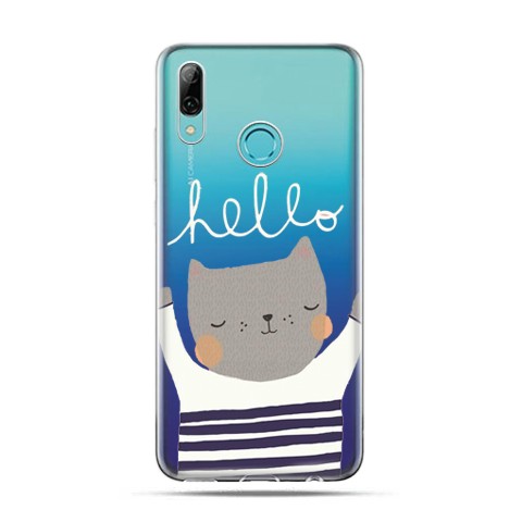 Huawei P Smart 2019 - silikonowe etui na telefon - Hello…kotek