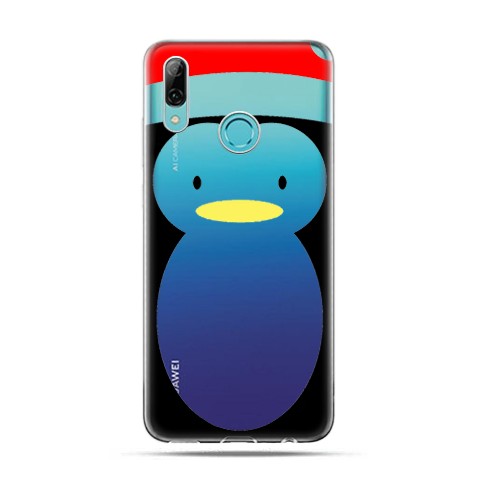 Huawei P Smart 2019 - silikonowe etui na telefon - Świąteczny pingwin