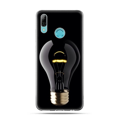 Huawei P Smart 2019 - silikonowe etui na telefon - Złota żarówka