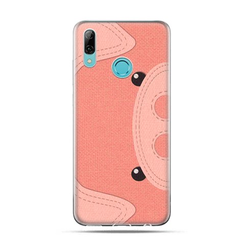 Huawei P Smart 2019 - silikonowe etui na telefon - Pluszowa Świnka