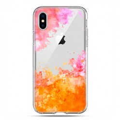 Apple iPhone X / Xs - etui na telefon - Watercolor splash.