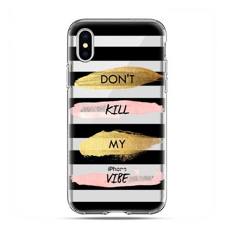 Apple iPhone X / Xs - etui na telefon - Don't kill My Vibes.