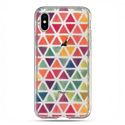 Apple iPhone X / Xs - etui na telefon - kolorowe trójkąty