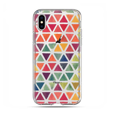 Apple iPhone X / Xs - etui na telefon - kolorowe trójkąty