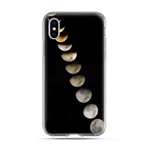 Apple iPhone X / Xs - etui na telefon - Fazy księżyca