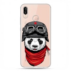 Huawei P20 Lite - etui nakładka na telefon Panda w kasku